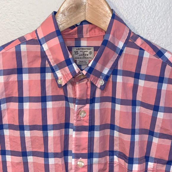 J. Crew LightWeight Summer Plaid Button Down Shirt - Picture 1 of 4